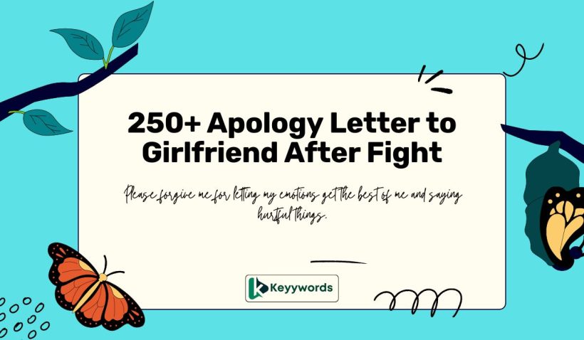 Apology Letter to Girlfriend After Fight