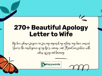 Beautiful Apology Letter to Wife