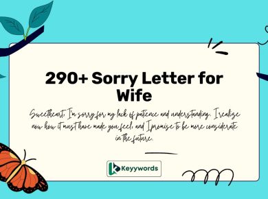 Sorry Letter for Wife