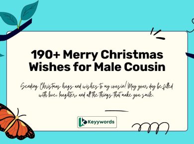 Merry Christmas Wishes for Male Cousin