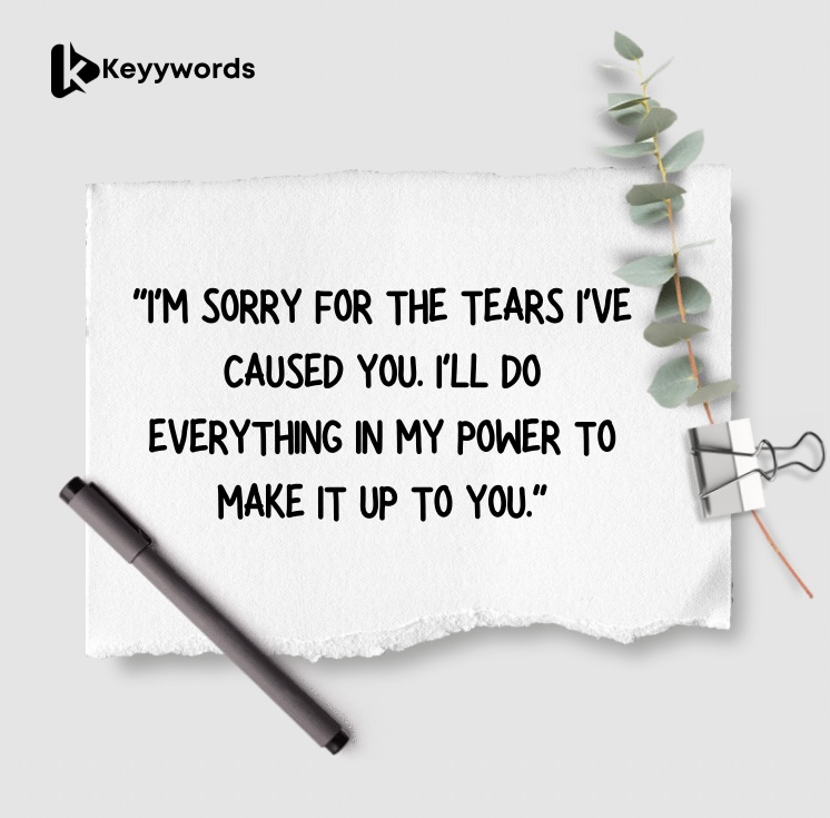 Sorry for Hurting You Quotes for Her