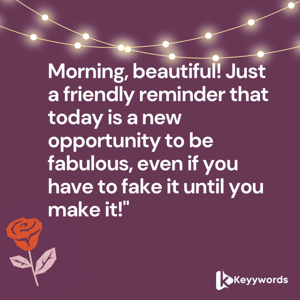 Funny good morning messages for her