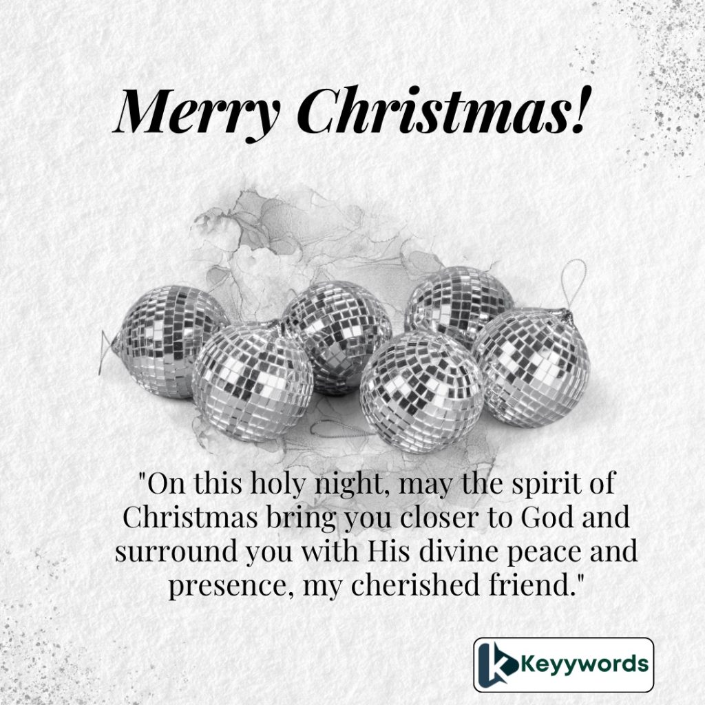 Merry Christmas greetings for your best friend