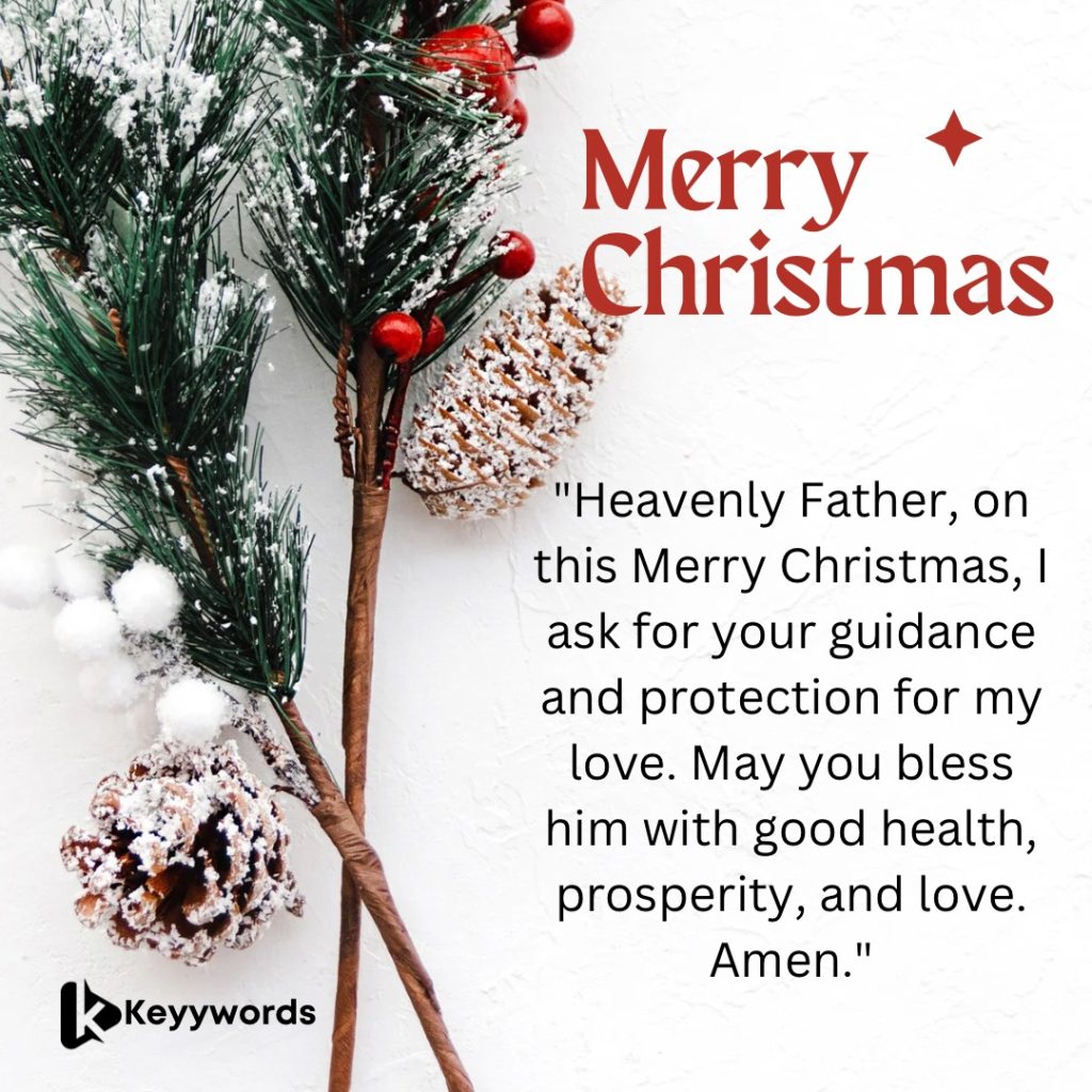 Merry Christmas prayers for him