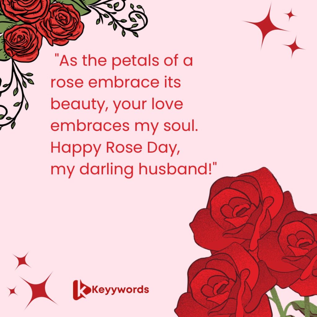 Happy Rose Day quotes to husband