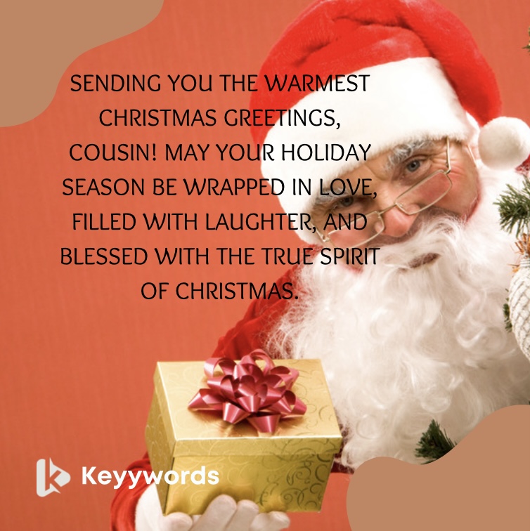 Top Merry Christmas wishes for male cousins