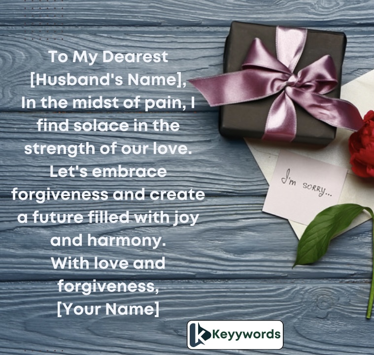 Love Letter of Forgiveness for Husband 