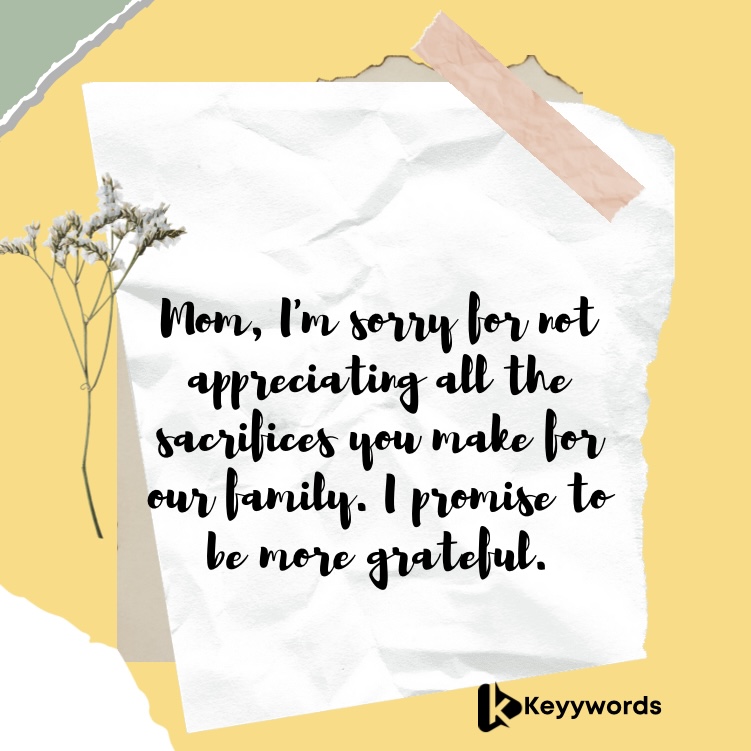 Teen’s Sorry Paragraphs for Mom