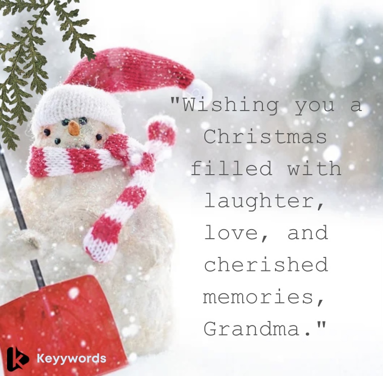 Merry Christmas Greetings for Grandma 
