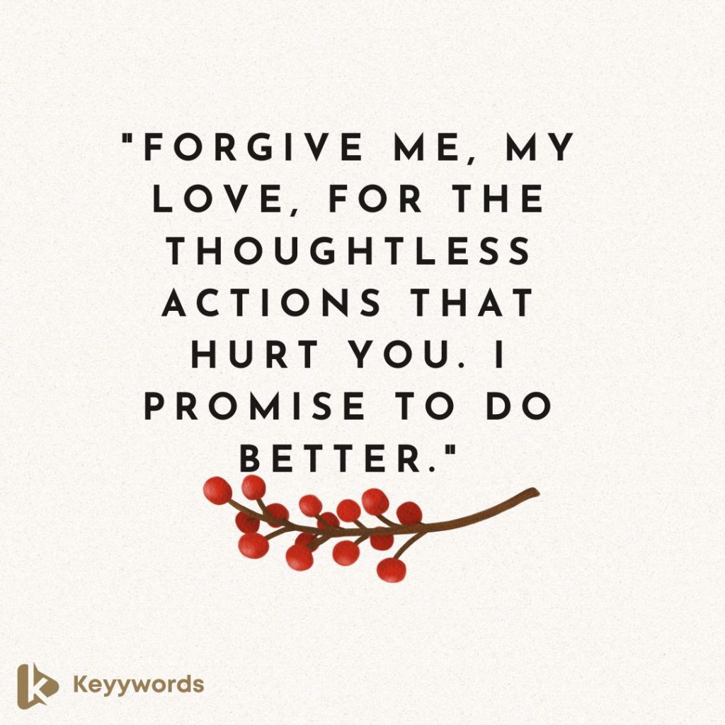 I'm Sorry Messages to Melt Her Anger