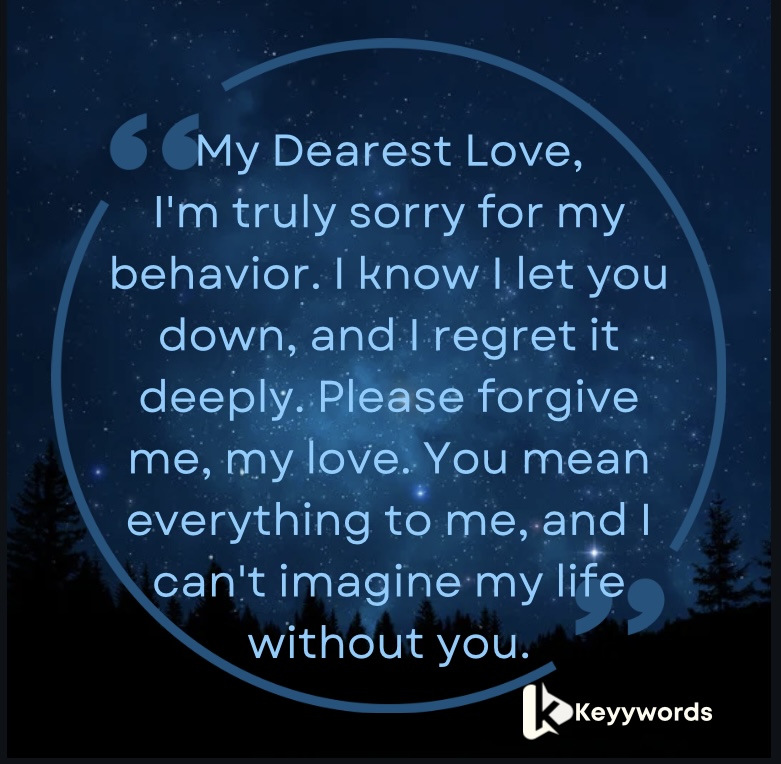 I’m sorry, I love you. Letters for a Boyfriend