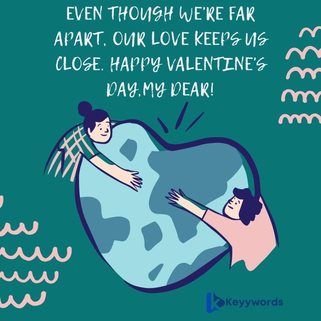 Happy Valentine message long distance