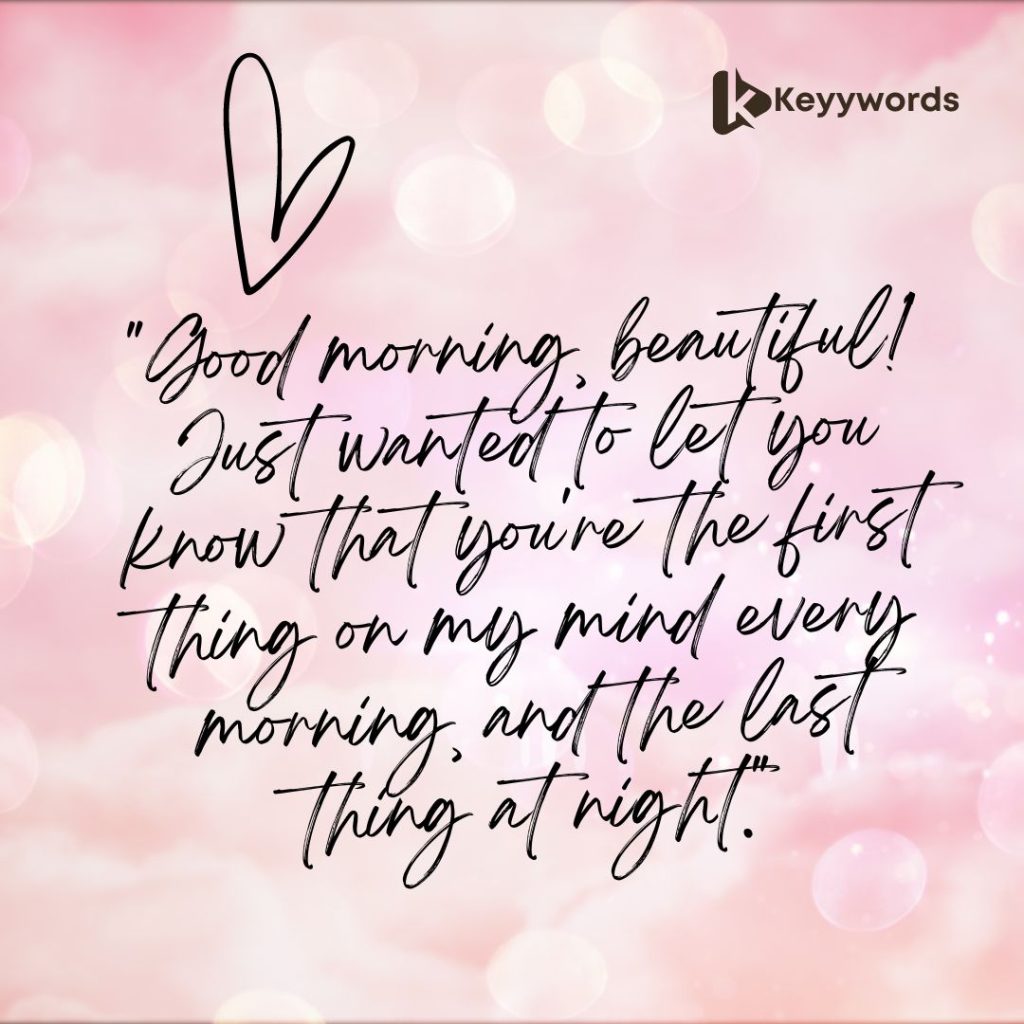 Flirty morning texts for her 