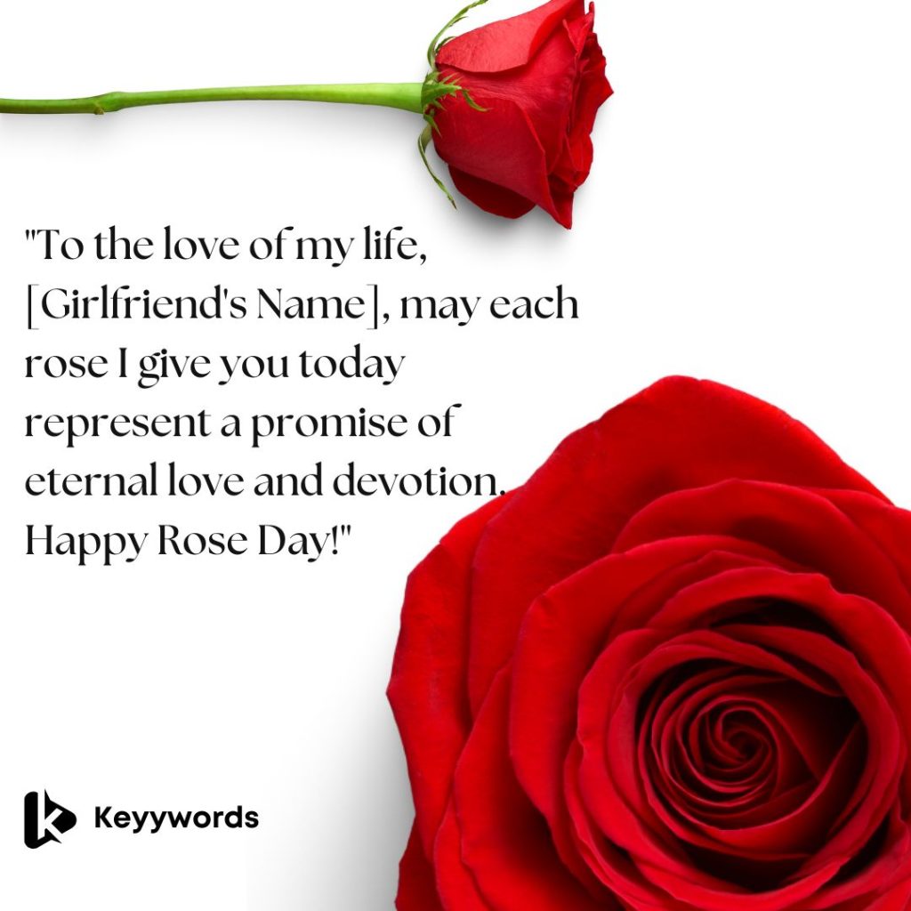 Rose Day Wishes for a Girlfriend With Name