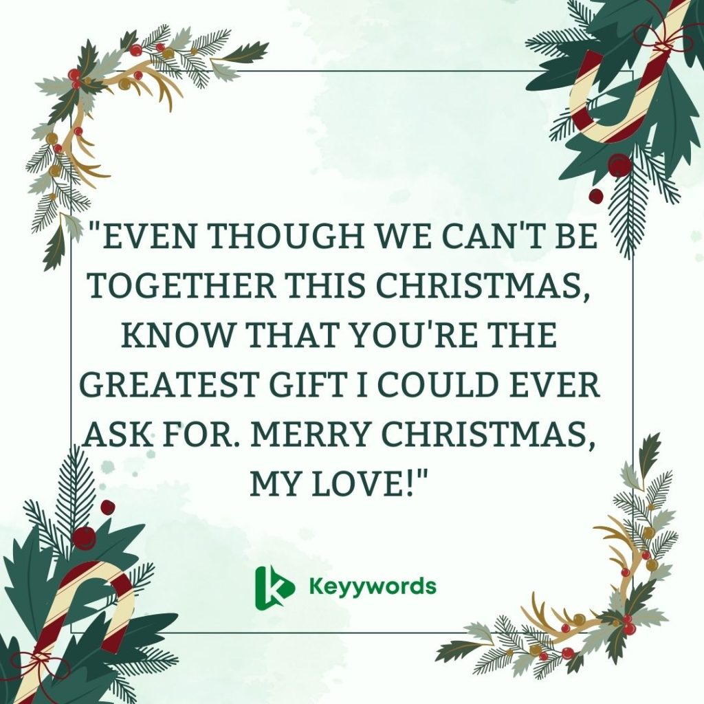 Merry Christmas Wishes for a Long-Distance Girlfriend