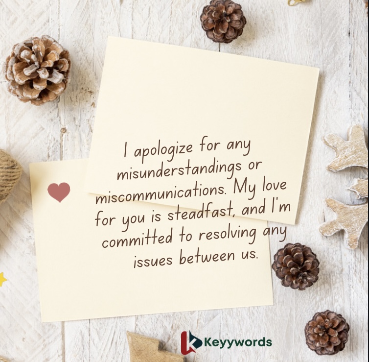 I’m Sorry, I Love You Romantic Letters