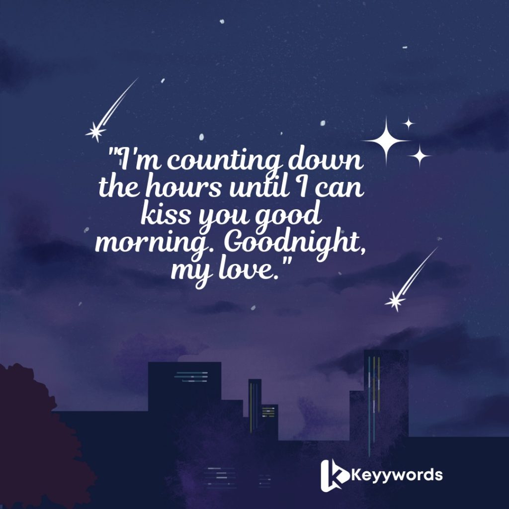 Flirty goodnight messages for husband 