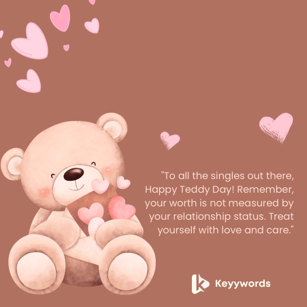 Teddy bear messages for singles 