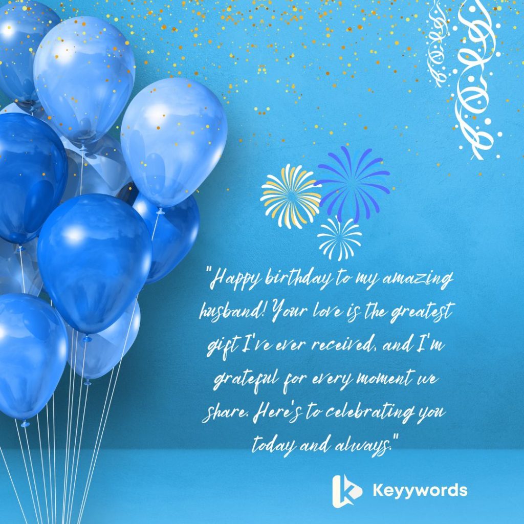 Sweet Happy Birthday Message for Husband