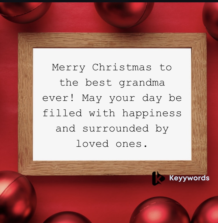 Top Merry Christmas Messages to Grandma
