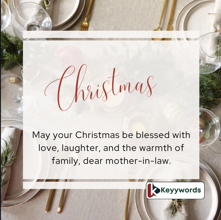 Merry Christmas wishes for your mother-in-law