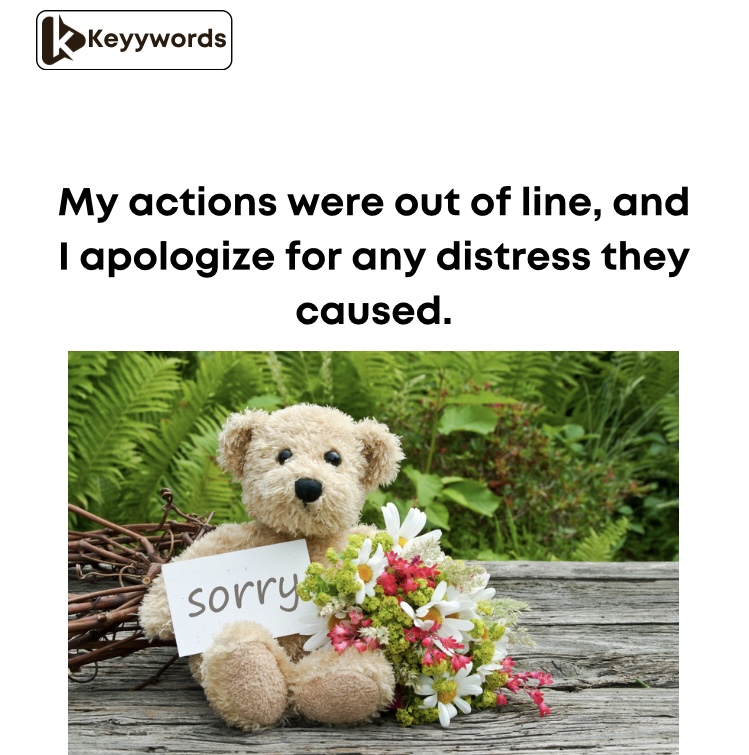 A remorseful apology to a girl