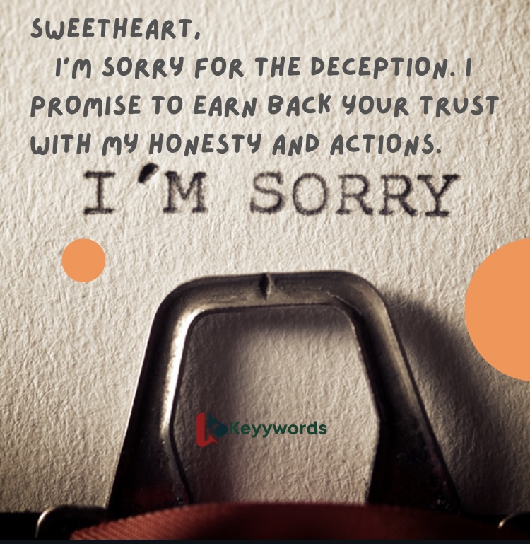Cute Apology Letter to Boyfriend for Lying