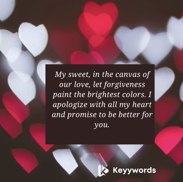 Cute Love Letter of Forgiveness 