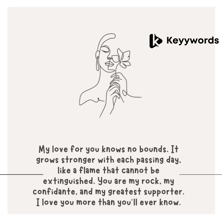 I love your paragraph for your wife