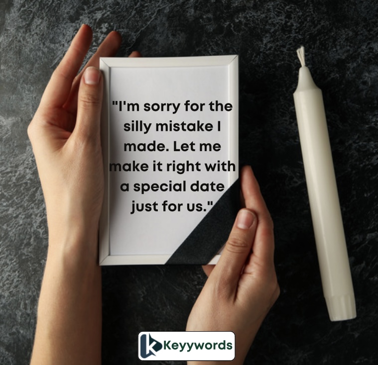 A cute apology to a girl