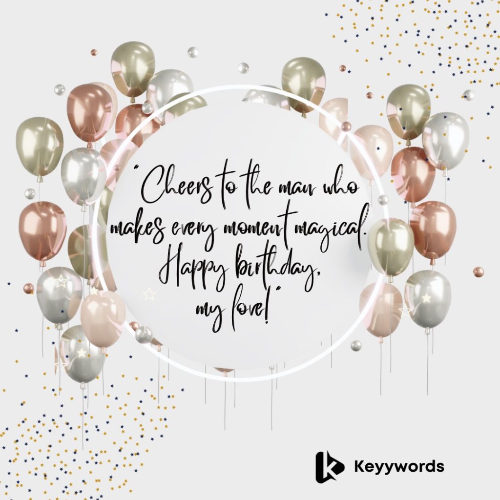 Short Happy Birthday Message for Husband