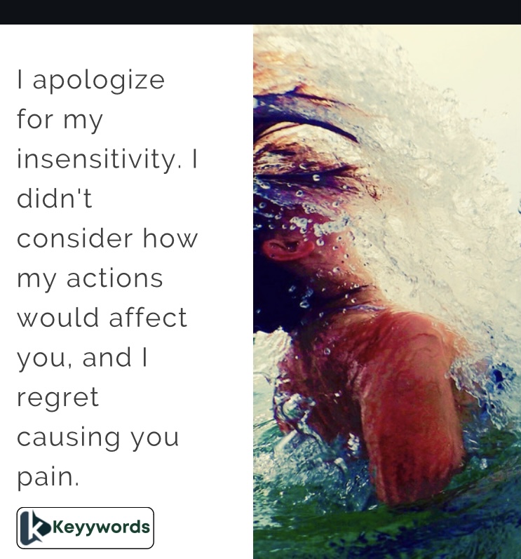 Heartfelt Sorry for the hurtful messages.