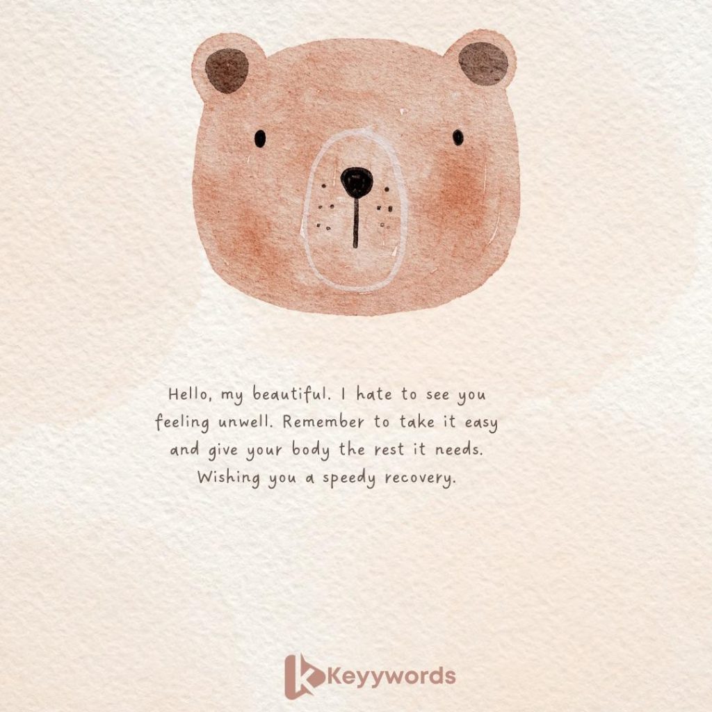Good morning messages for her when she is sick