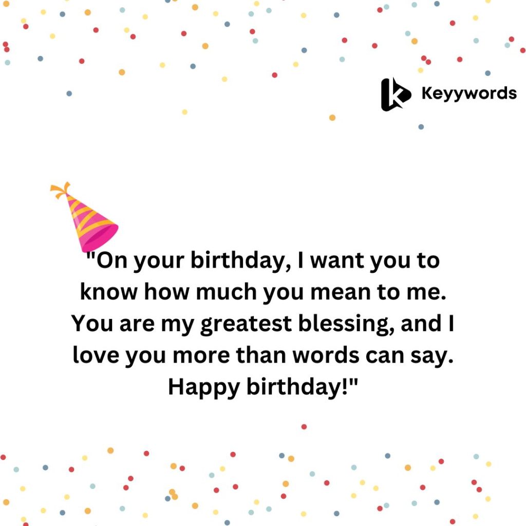 Happy Birthday Wishes From Mom