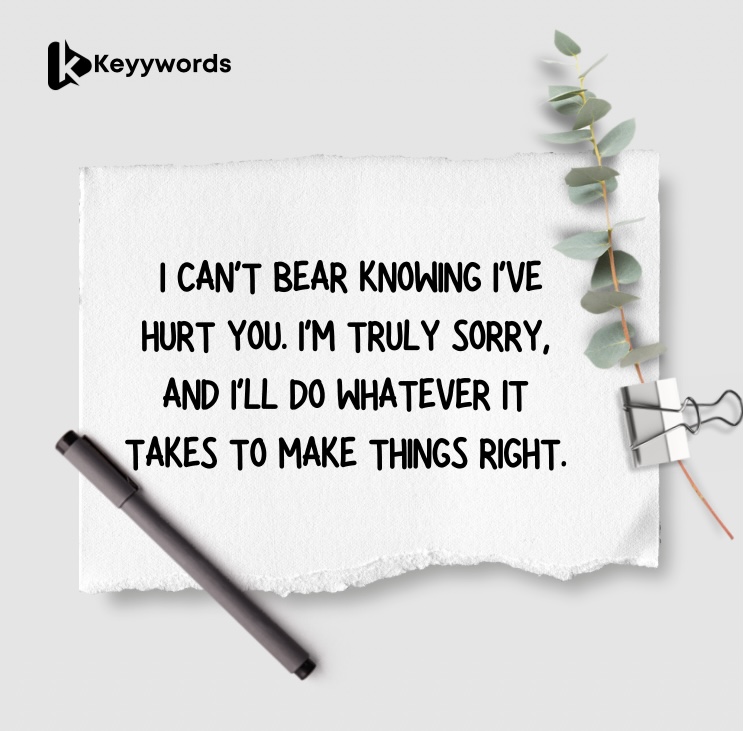 Sorry for Hurting You Messages for Wife