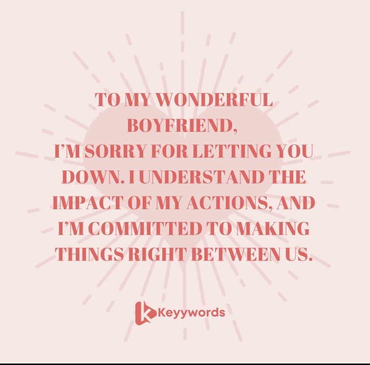 I’m Sorry I Failed You Letter for Boyfriend 