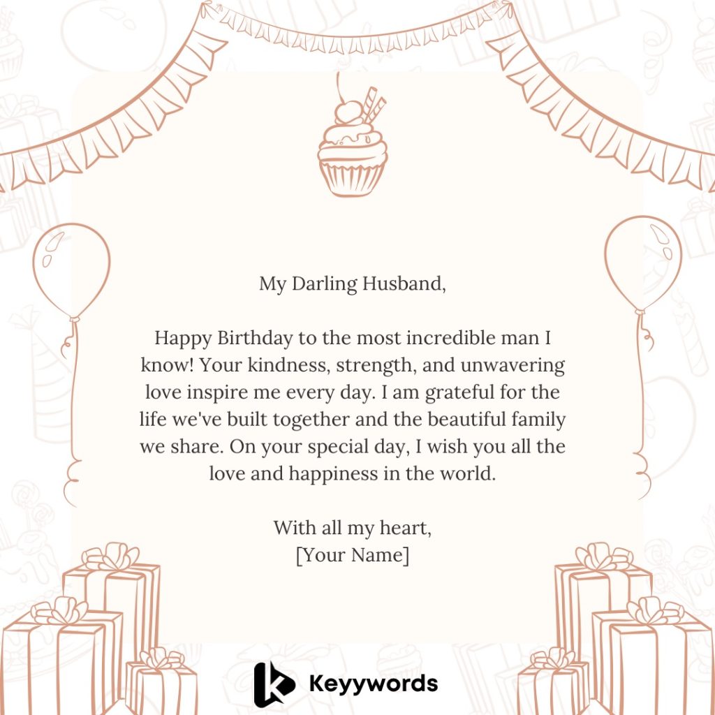 Happy Birthday Letter for Husband