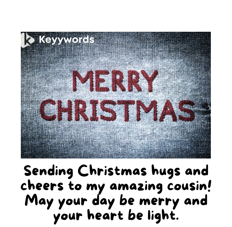 Heartwarming Merry Christmas wishes for male cousins