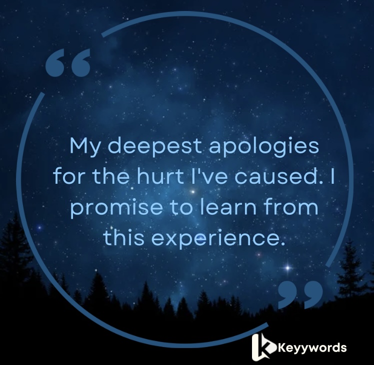 Apologies to a girlfriend