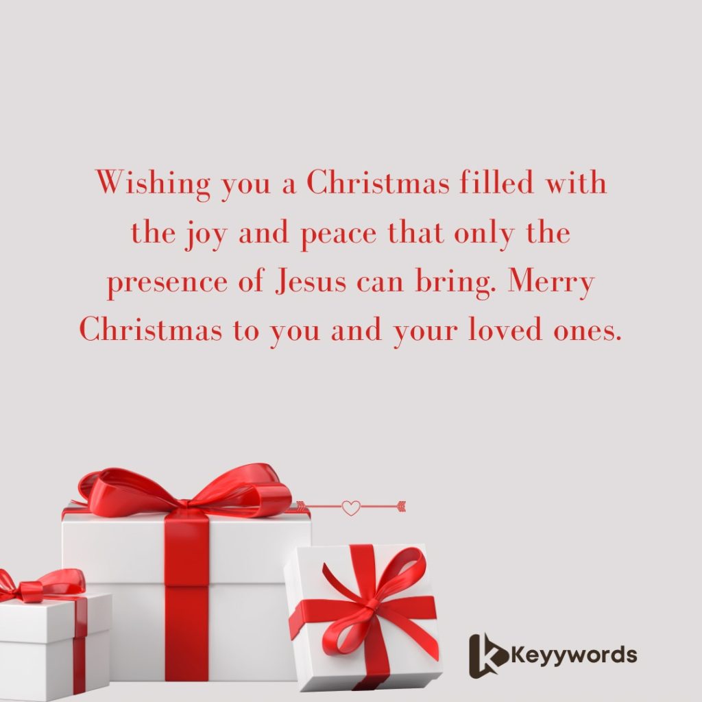 Religious merry Christmas greetings for friends