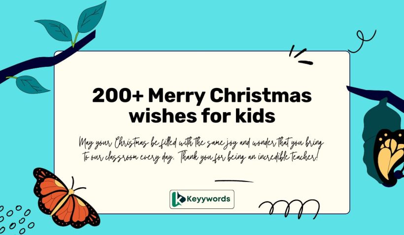 Merry Christmas wishes for kids