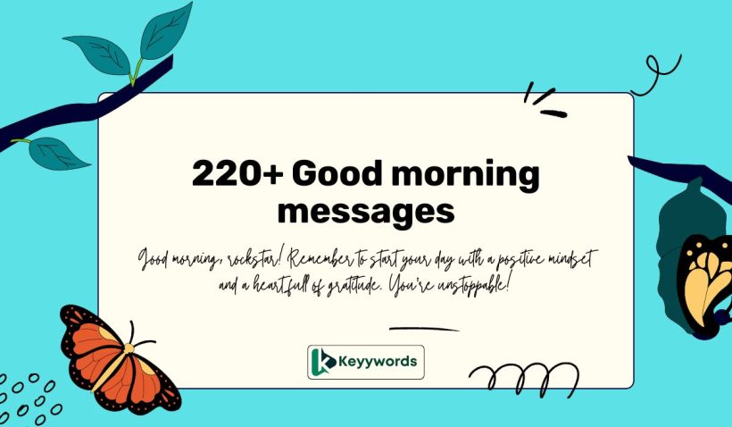 Good morning messages