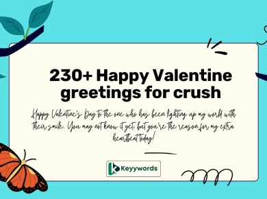 Happy Valentine greetings for crush