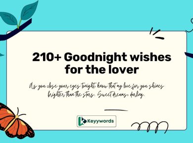 Goodnight wishes for the lover