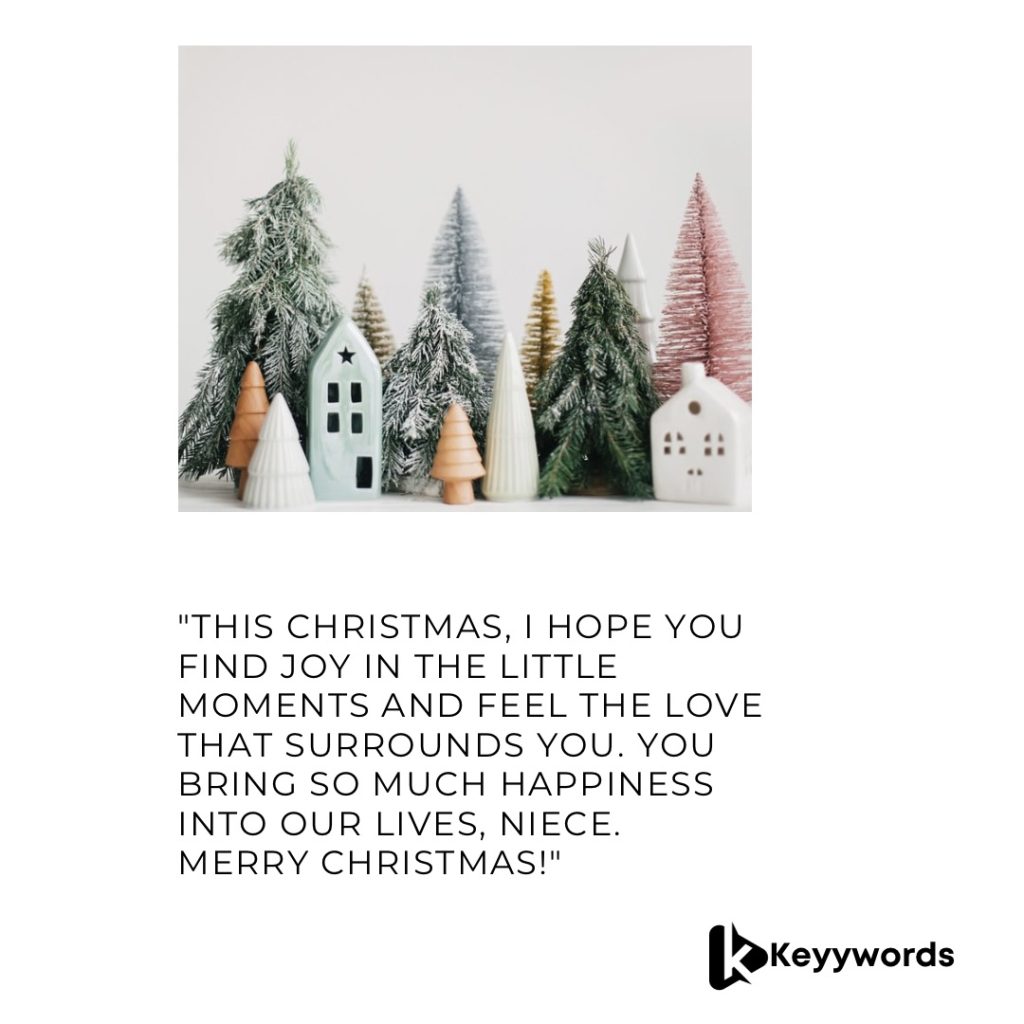 Merry Christmas Messages for Niece