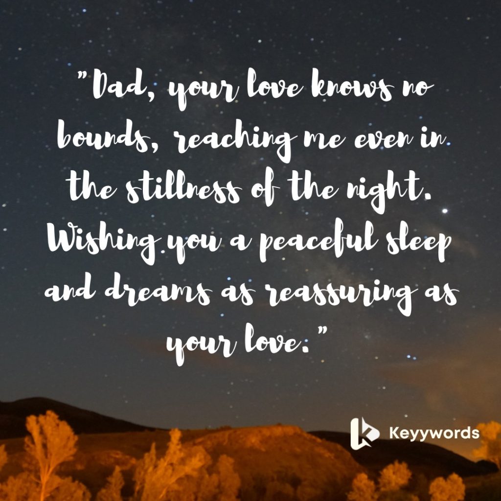 Goodnight Messages for Father and Son