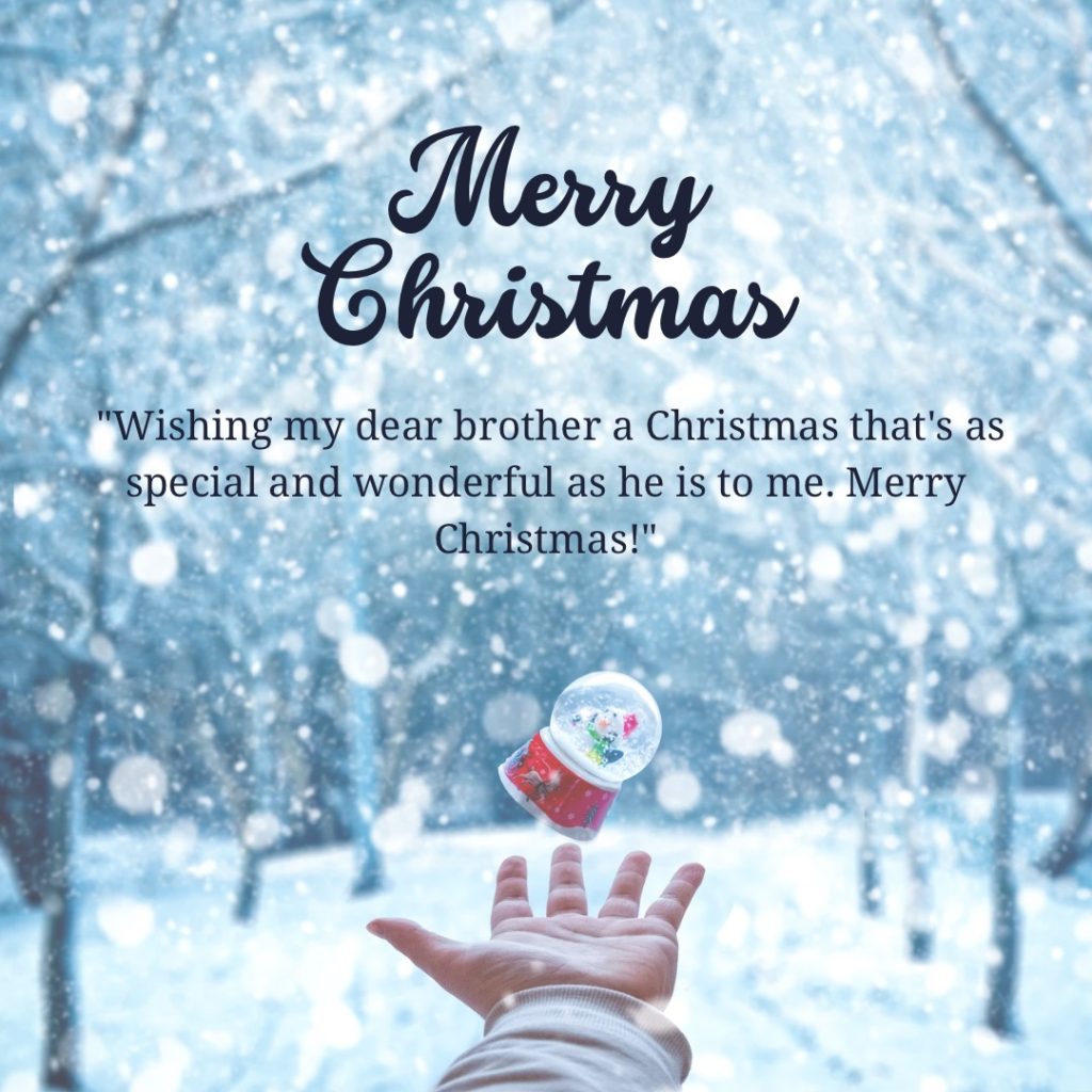 Christmas greetings for brother