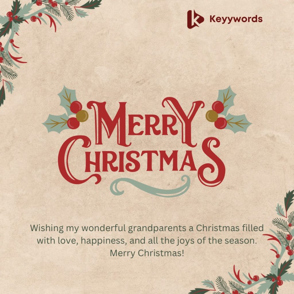 Merry Christmas wishes for grandparents
