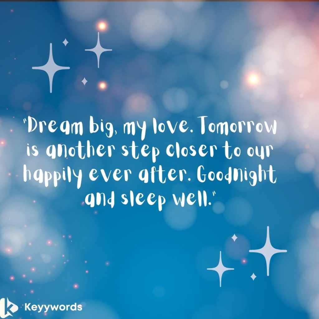 Goodnight wishes for your fiancé