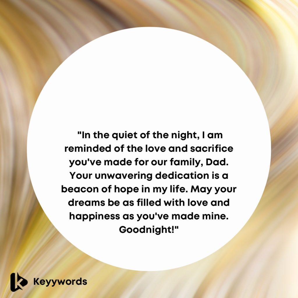 Long Goodnight Messages for Father